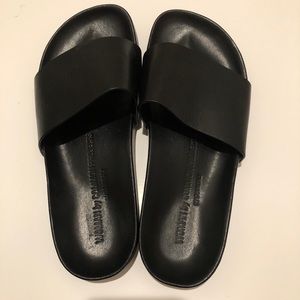 100% Leather Slides